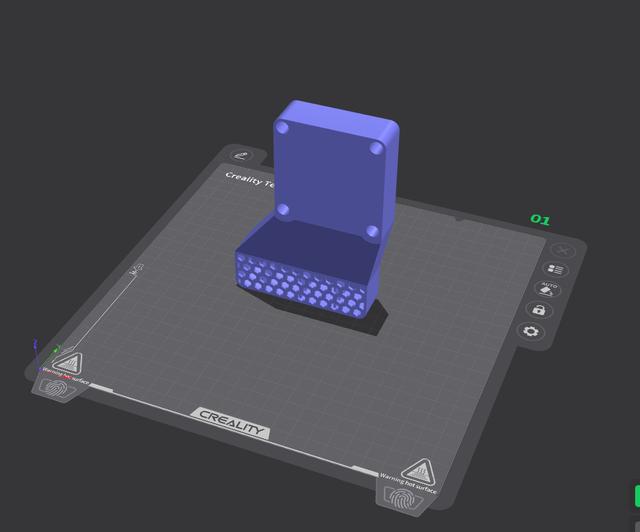 Creality Rear Duct Fan K1 & K1C 3D model thumbnail