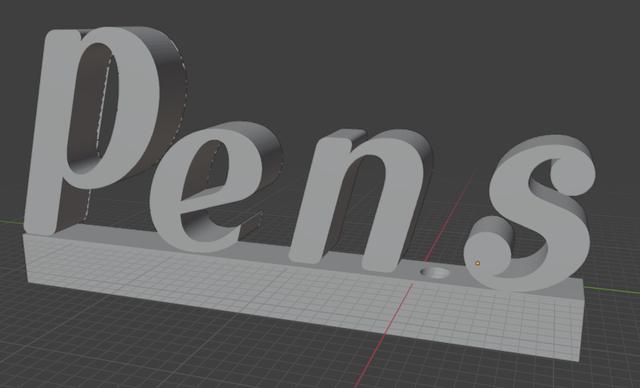 Pen s holder ;) 3D model thumbnail