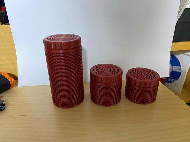 Silica gel spool container 40mm for 500g spool 3D model thumbnail