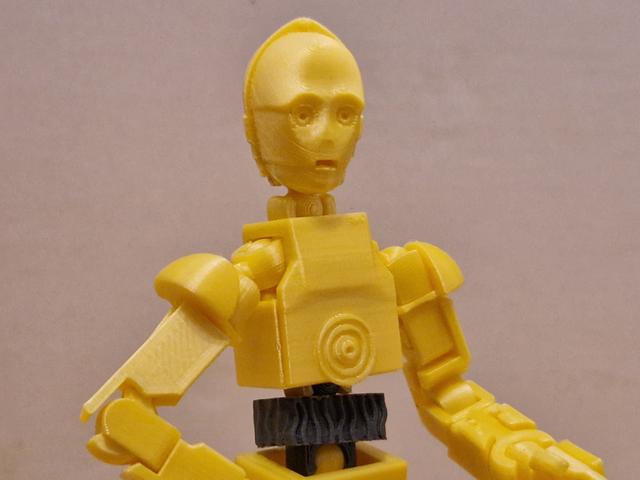 Lucky C-3PO 3D model thumbnail