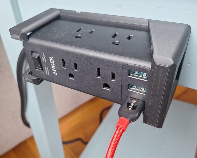 Anker 331 Power Strip Wall Mount 3D model thumbnail
