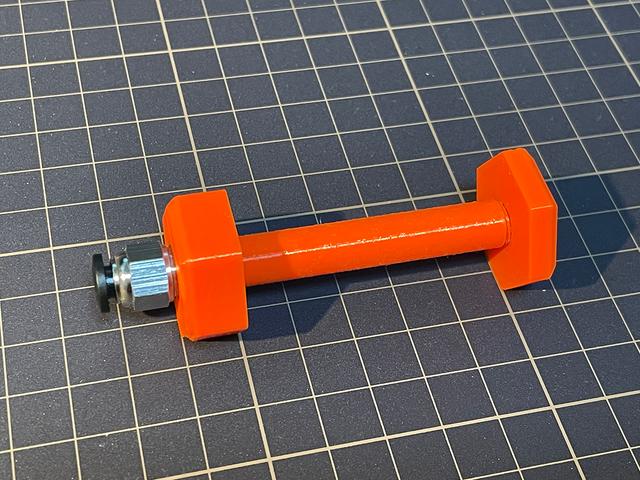 IKEA Lack Filament Pass-through with PC4-M10 fitting 3D model thumbnail