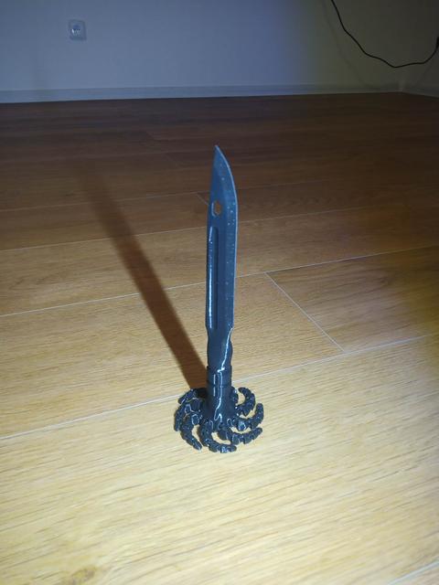 Knifey, the cute knifetopus 3D model thumbnail