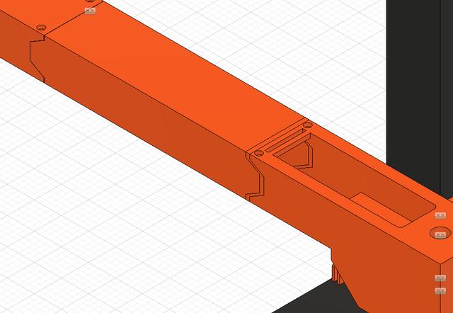 V2 Lack Enclousre - Fixed side bridges length 3D model thumbnail