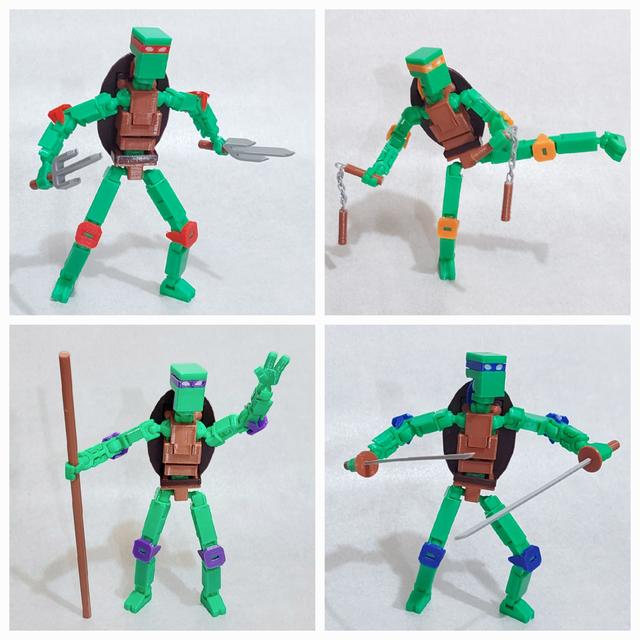 Lucky 13 skin: Teenage Mutant Ninja Turtles 3D model thumbnail