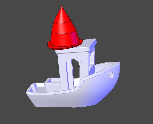 Benchy With a Witch Hat 3D model thumbnail