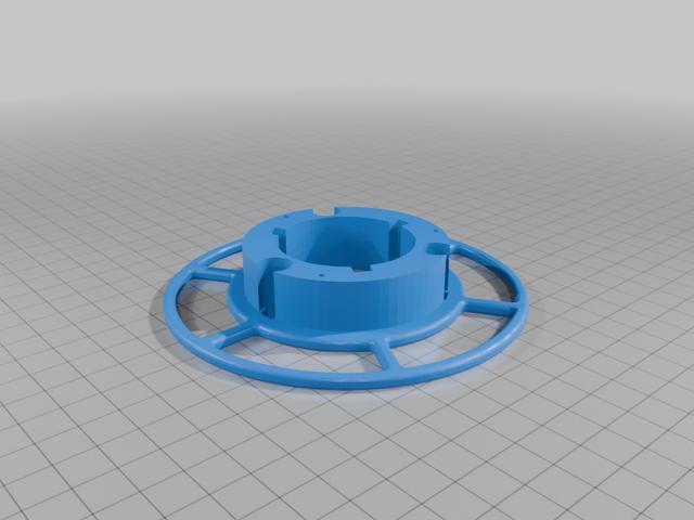 PET Strip Hand cutter (Hand cranked ) spool split 3D model thumbnail