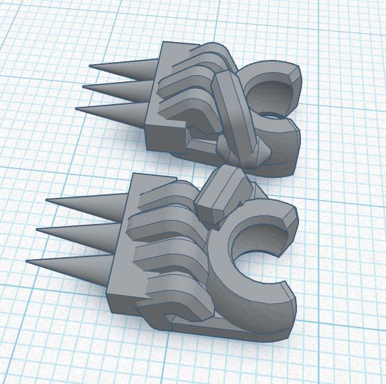 Dummy 13 Spiked Knucklebusters 3D model thumbnail