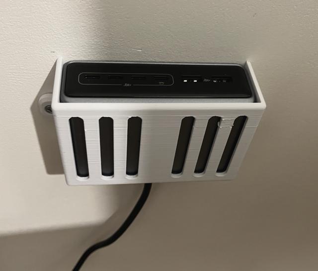 Wall-mounted housing for the Anker Prime 200 W USB-C charging station 3D model thumbnail