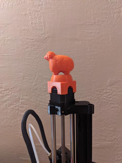 majestic sheep z motor cap for Prusa Mini 3D model thumbnail