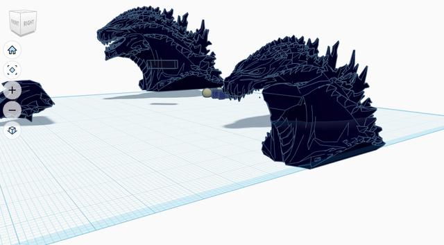 BETA Head for H.S.Figuarts Godzilla 3D model thumbnail