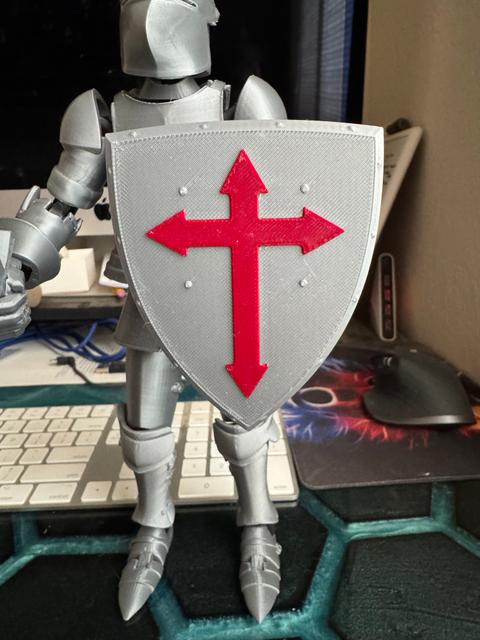 Crusader Shield for Dummy 13 Knight 3D model thumbnail