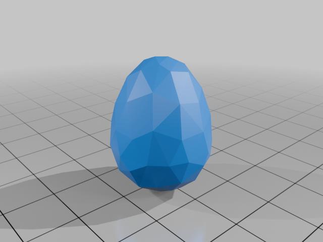 Low poly Easter Egg 3D model thumbnail