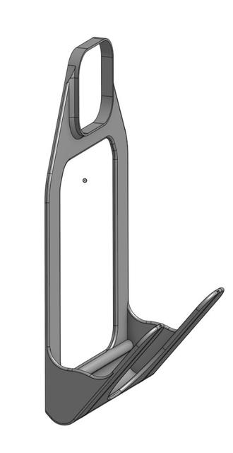 Phone holder VERT LONG v8 3D model thumbnail