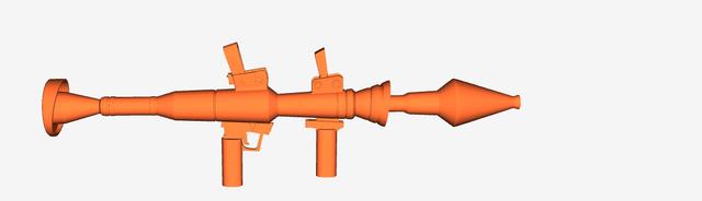 Dummy 13 Fortnite Rocket Launcher 3D model thumbnail
