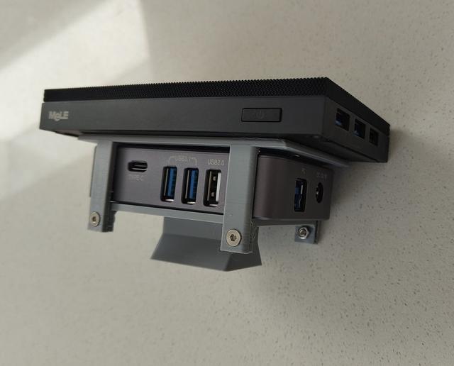 SvBony Sv241 and Mele Quieter 4 finder bracket 3D model thumbnail