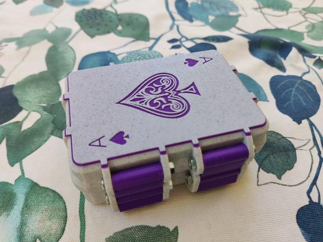 Rugged card box - ace of spades 3D model thumbnail