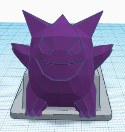 Tope puerta Gengar 3D model thumbnail