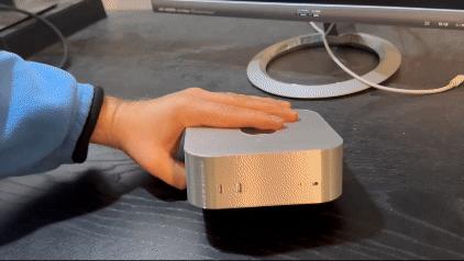 Mini M4 Computer Box with Screw Lid 3D model thumbnail