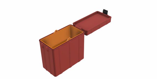 Narrow Rugged Box - Parametric 3D model thumbnail