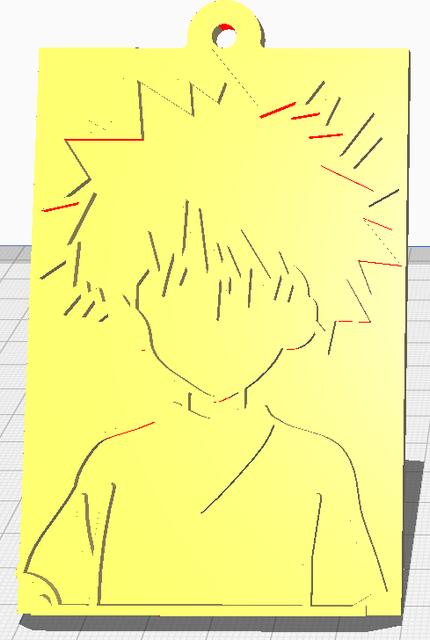 Killua Keychain – Hunter × Hunter 3D model thumbnail