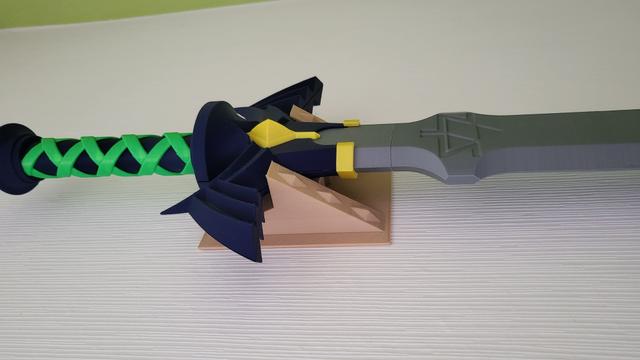 Master Sword wall hanger 3D model thumbnail