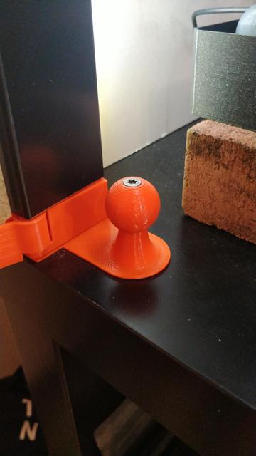 Lack Enclosure Neo Corner Ball Mount 3D model thumbnail