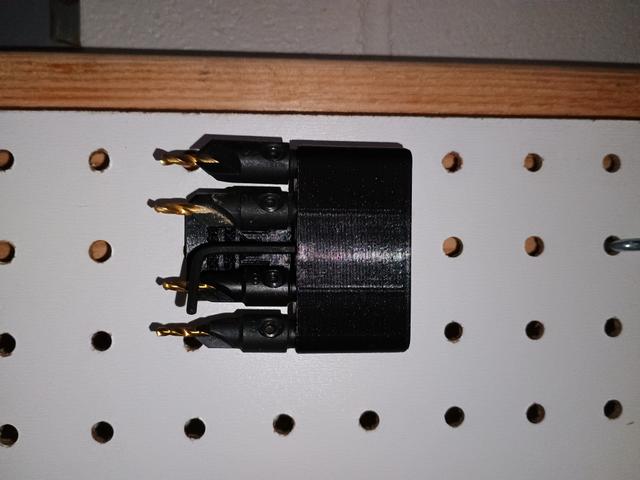 Sy's Peglock Ryobi CounterSink (or any HexBit) Holder 3D model thumbnail