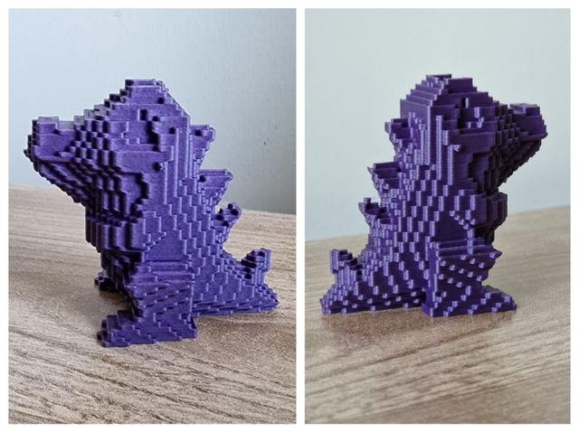 Blocky Totodile 3D model thumbnail