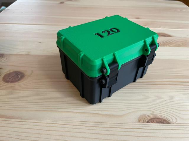 120 Film Case (Fits 12) 3D model thumbnail