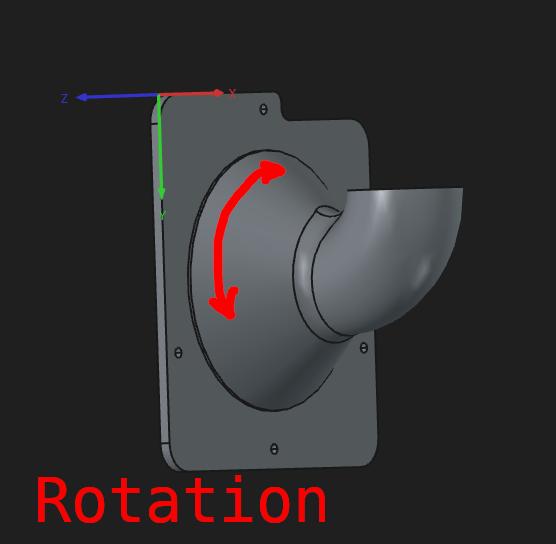 Bambulab P1S Exaust to 40mm hose Abluftsystem 3D model thumbnail
