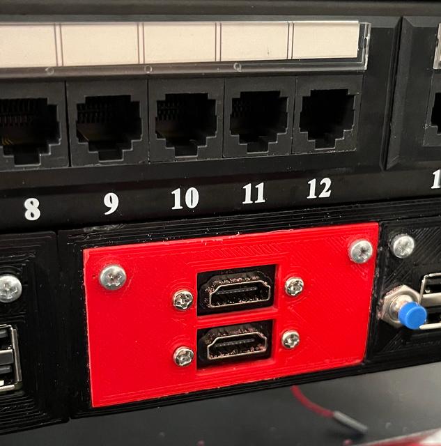 1U Rack HDMI port - REMIX 3D model thumbnail