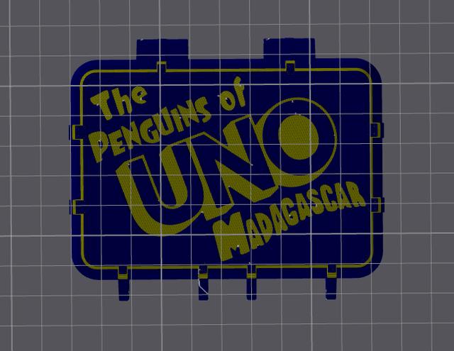UNO Card Box: The Penguins of Madagascar Edition 3D model thumbnail