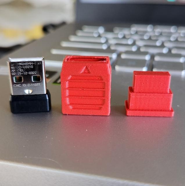 Logitech 6mm Nano Receiver Grip 3D model thumbnail