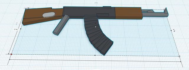 AK47 For Dummy/Lucky 13 3D model thumbnail