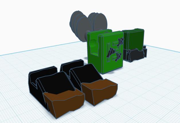 Frankenstein's monster bot (Halloween series) [a mini 13 remix] 3D model thumbnail