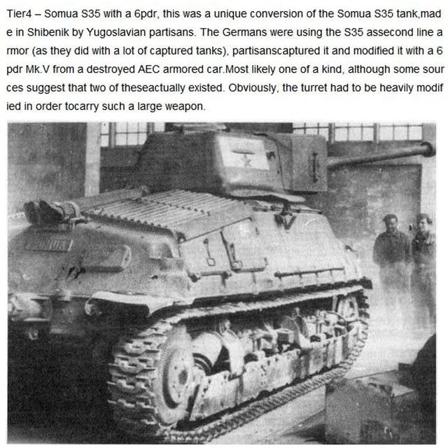 SOMUA S35 with Ordnance QF 6-Pounder 3D model thumbnail