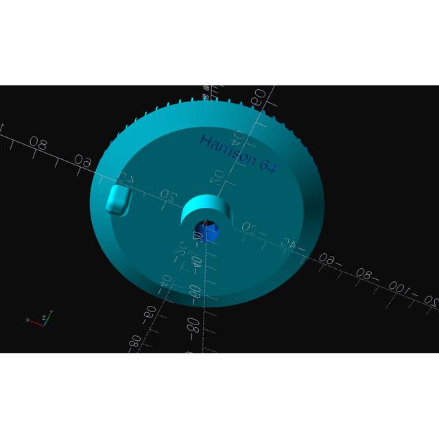 Ribber dial for a Griswold & Harrison Circular Sock Machine Ribbers 3D model thumbnail