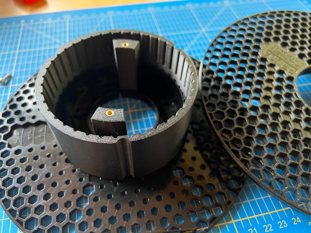 Prusament Masterspool Adapter (Screws, Threaded Inserts) 3D model thumbnail