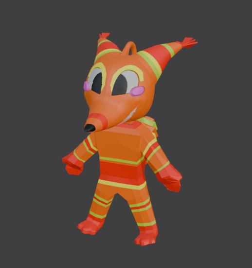 TQBF keychain 3D model thumbnail