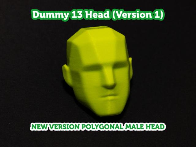 POLYGONAL MALE HEAD - Dummy 13 Version 1 3D model thumbnail