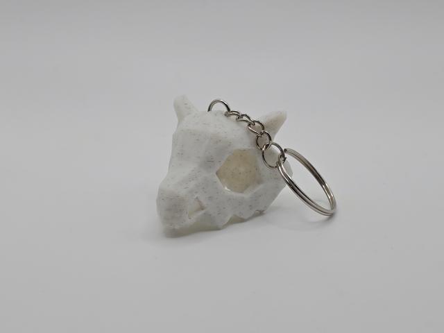 Cubone Pokemon Skull Lowpoly Keychain (Remix) 3D model thumbnail