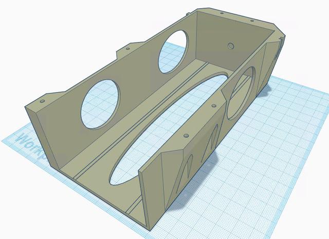 Lack Enclosure Drawer - reduced filament 3D model thumbnail