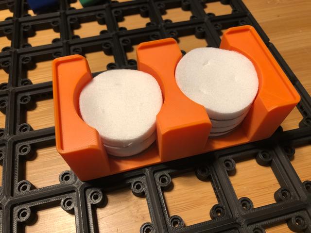 Gridfinity 2" Otis Cotton Patch Holder 3D model thumbnail