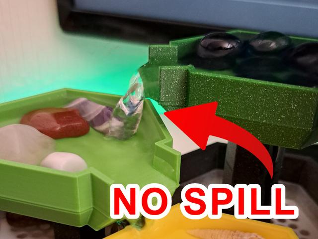 Improved Plateau Step for Modular Desktop Fountain 3D model thumbnail
