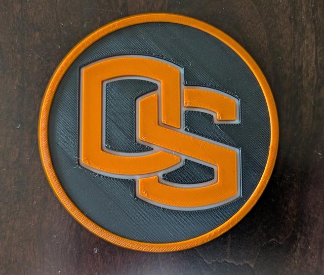 Oregon State OS coaster 3D model thumbnail