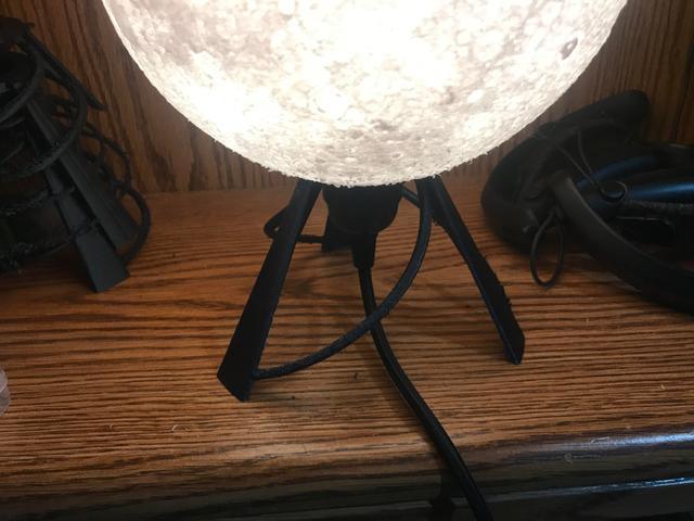 Spiral Base for Moon Lamp 3D model thumbnail