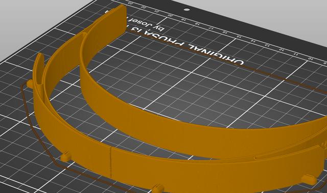Prusa Face Shield RC3 Vase Version 3D model thumbnail