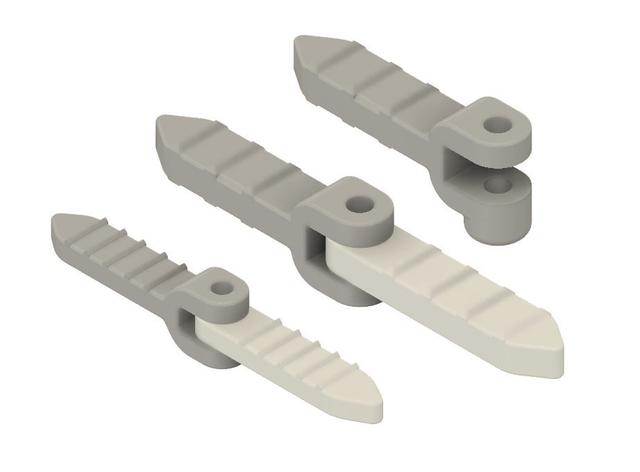 Joint / Hinge for RC Airplane Rudder 3D model thumbnail