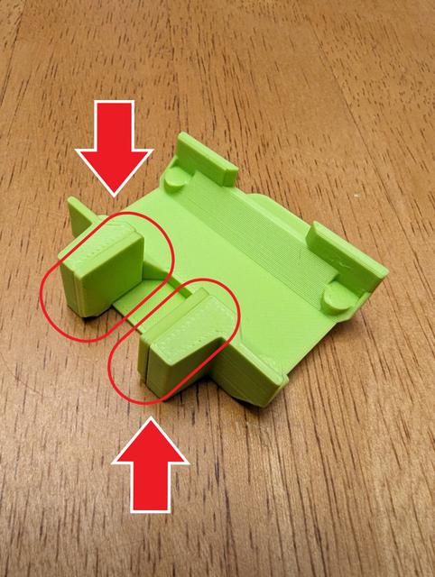Sock Adapter Pieces for V3 - Thinner - With Removal Tab, Nextruder Clamp 3D model thumbnail